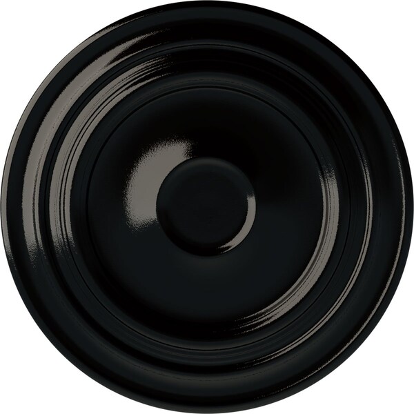 Ekena Millwork Giana Ceiling Medallion (Fits Canopies up to 7 7/8"), Hand-Painted Black Pearl, 32 5/8"OD x 1 1/2"P CM32GIBPS - main